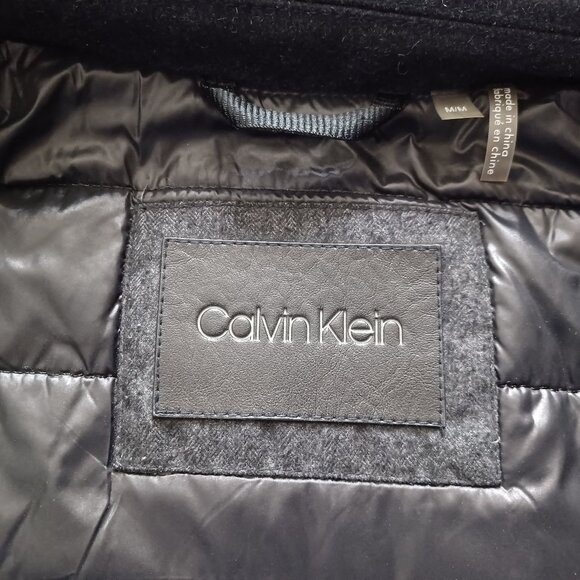 Calvin Klein Wool Blend Detachable Hood Coat - Picture 8 of 16